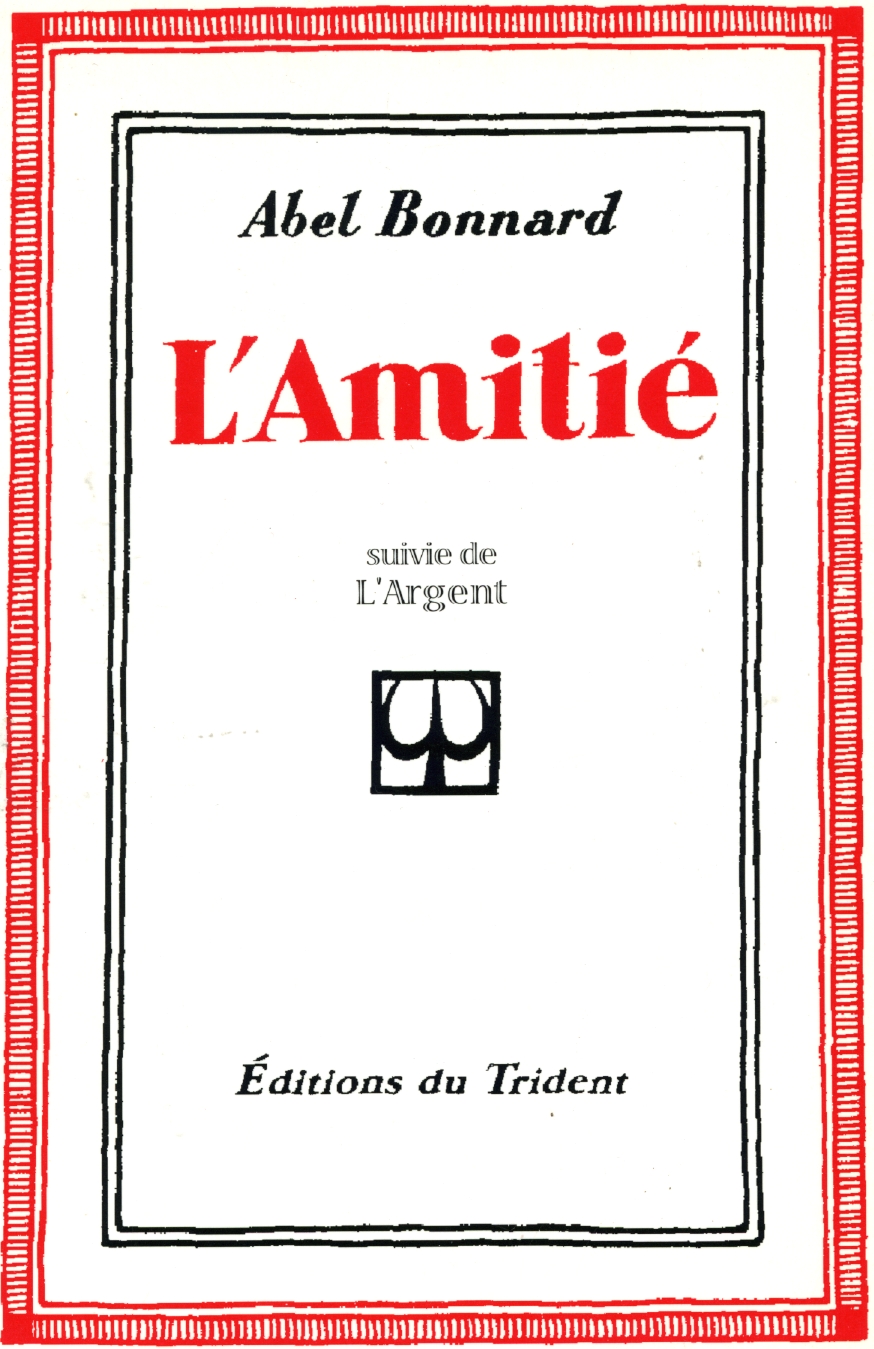 Couverture de L'Amitie