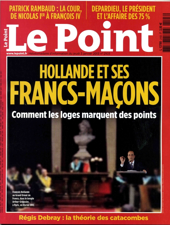 Couverture du Point sur les Francs-maçons